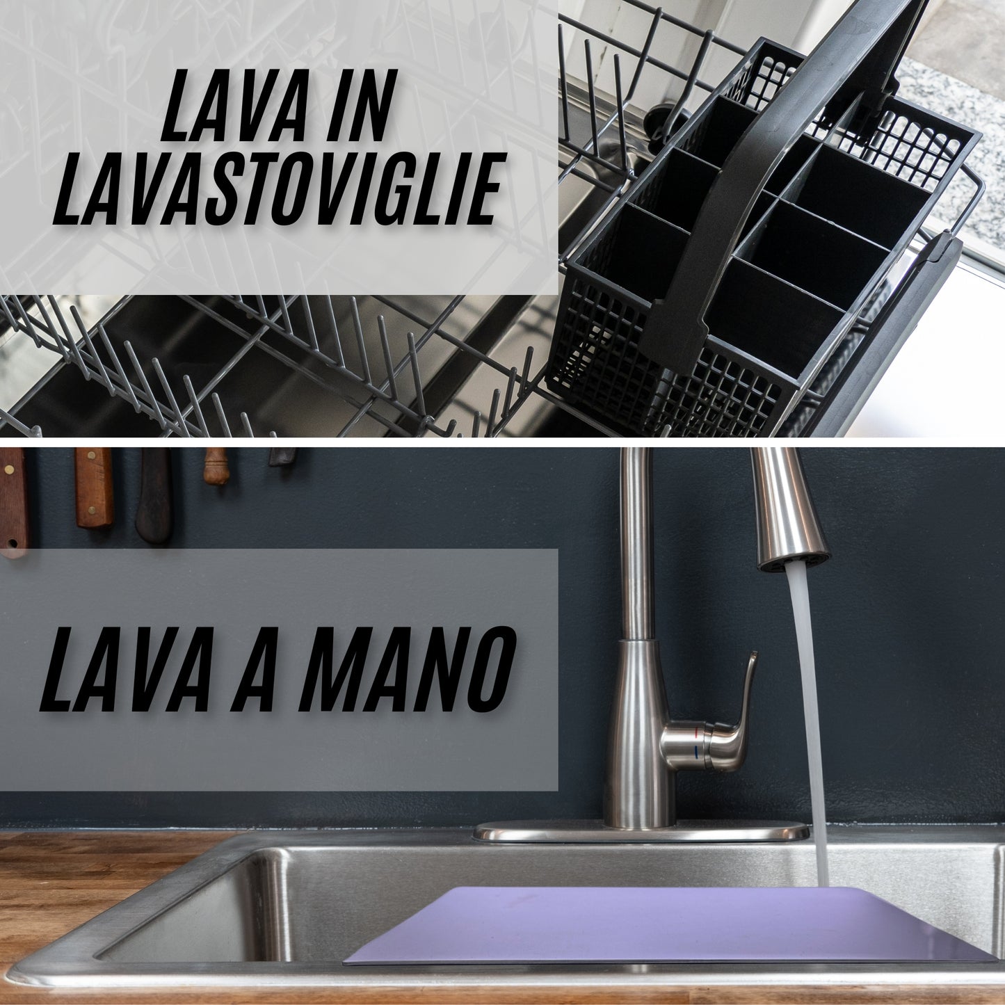 Tagliere inox 25x33 lavabile in lavastoviglie uso professionale