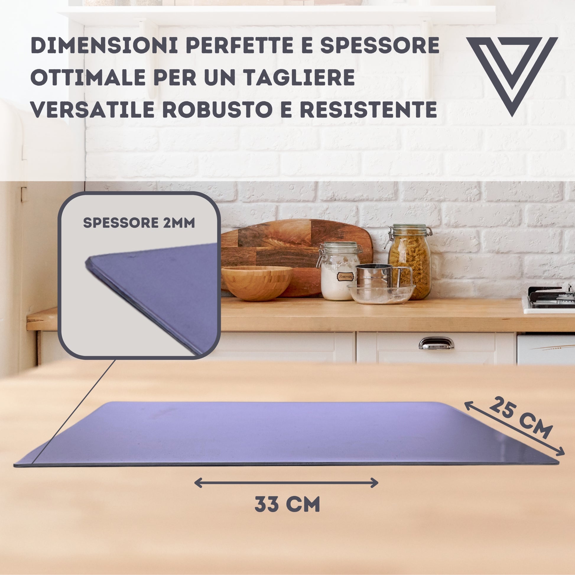Qualità artigianale italiana tagliere acciaio inox 304