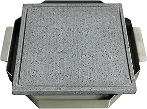  Piastra cottura pietra lavica naturale Etna telaio inox made in Italy