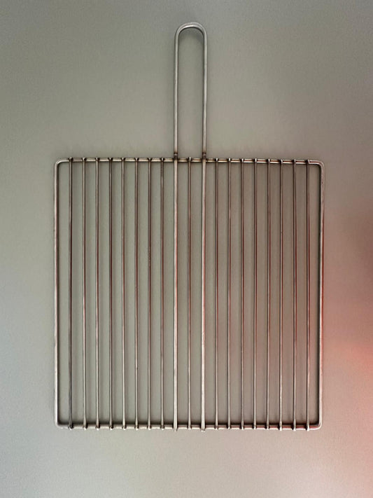 Griglia barbecue professionale VulcanInox 40x40cm acciaio inox 304