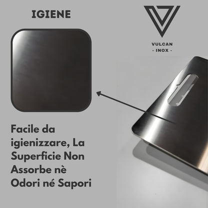 Tagliere inox artigianale made in Italy per cucine professionali